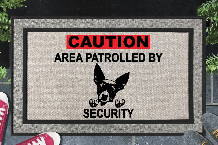 Xoloitzcuintle Dog Security Door Mat No.2- All Weather Doormat - 45x70cm 