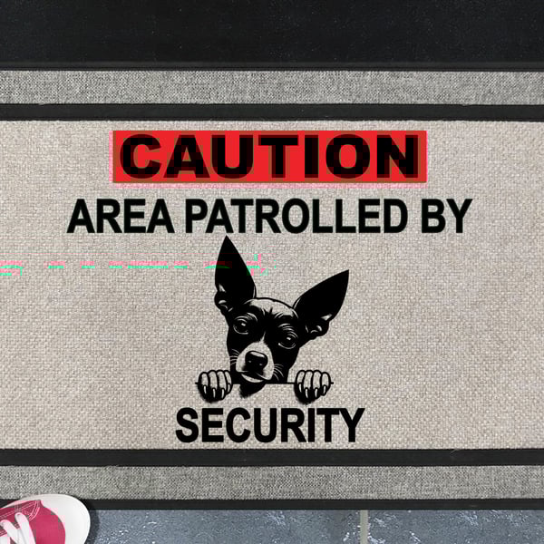 Xoloitzcuintle Dog Security Door Mat No.2- All Weather Doormat - 45x70cm 
