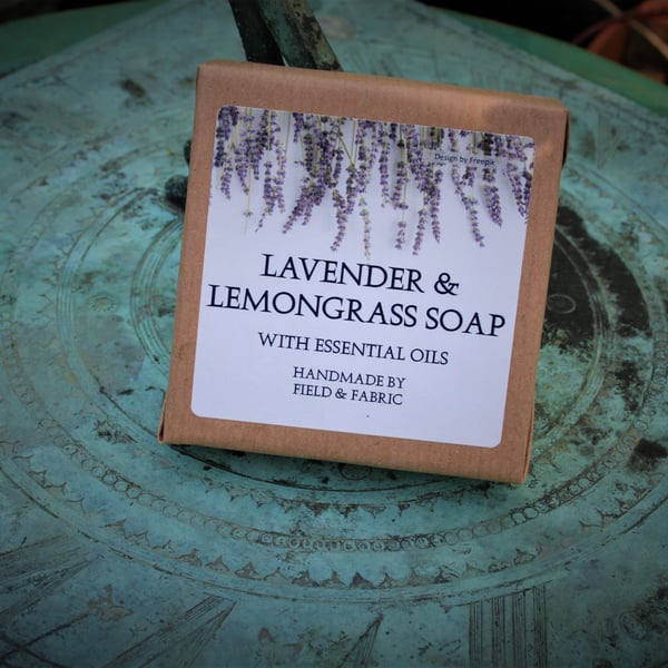 85g Lavender and Lemongrass soap - vegan.  