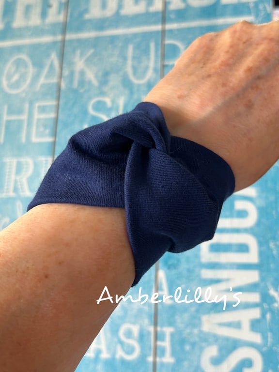 Royal blue cuff wristband bracelet 