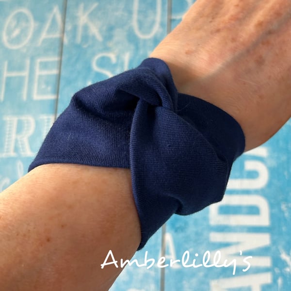 Royal blue cuff wristband bracelet 