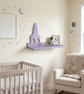 Rocket Wall Shelf – Space Themed Kids Room Decor - Image 1