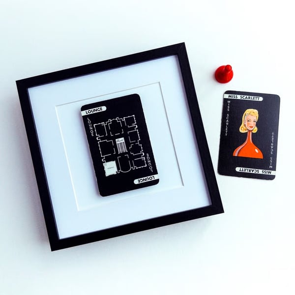 Original Vintage Cluedo ROOM cards artwork