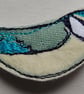 Embroidered Bluetit Brooch - Image 2