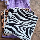 Eco Friendly Face, Make Up Wipes Reusable. Animal Print. Free Delivery