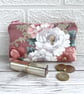 Large Pink Coin Purse with White Roses - Image 8