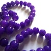 8mm purple glass beads