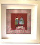 Handmade Christmas Bird Framed Art, Festive Keepsake Gift - Image 2