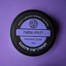 Parma Violet Traditional Shaving Soap, Handmade in Scotland by Glasgow Soap Comp