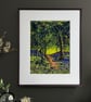 Moss Valley Bluebell Woods in Derbyshire, England - Fine Art Print - Unframed
