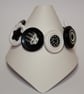 Black and White button bracelet - Image 2