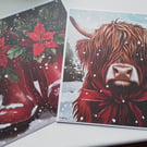 Christmas. Christmas cards. Pack of 2 Christmas cards. Ref 541