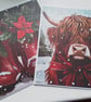 Christmas. Christmas cards. Pack of 2 Christmas cards. Ref 541