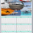 2026 and 2027 A4 Aeroplanes Year At A Glance Cards 