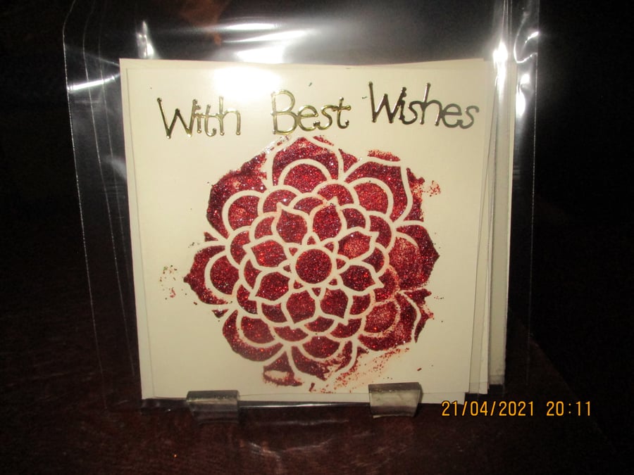 With Best Wishes Card