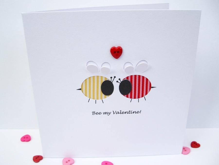 Valentine's Day Card - Bee my Valentine!