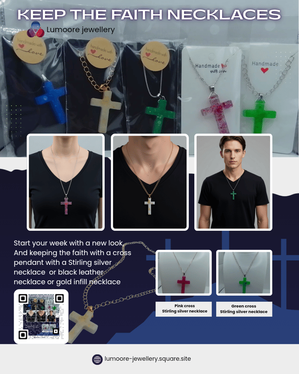 Unisex cross pendant necklaces 