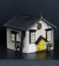 Driftwood Seaside Cottage, H: 7cm approx W: 7cm approx D: 8cm approx