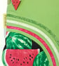 Watermelon on lime green shoulder bag  - Image 4