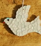 Mosaic dove from beach glass - Image 3