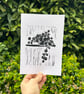  'Trailing Plant' A5 Original Lino Print  - Image 1