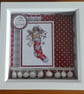 Christmas Decoration - Snowman In Stocking Box Frame - Image 1