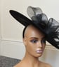 Elegant black fascinator hat perfect for special occasions wedding ascot races p - Image 2
