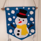 Snowman wall hanging