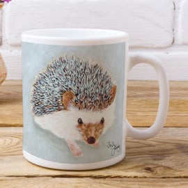 Hedgehog Mug, Pygmy Hedgehog, Hedgehogs by Artist Susy Fuentes