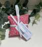 Set of 2 Lavender Sachets: Pink Floral Fabric, New Home, Sleep Pillows - Image 5