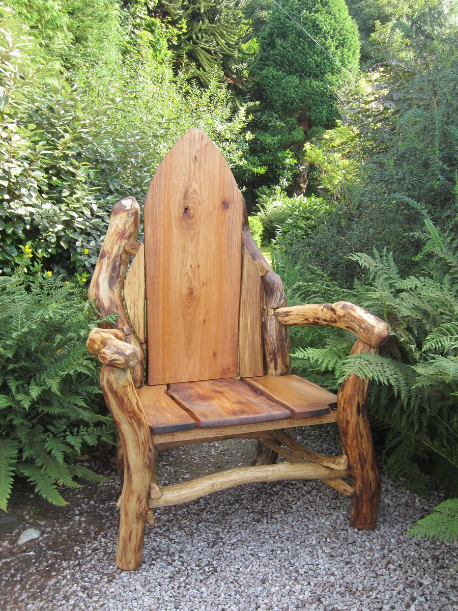 Oak Storytelling Chair. Throne