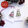 Meowy Christmas Cat Gift Tags (Pack of 8)