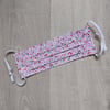 Purple Floral Fabric Face Mask with adjustable elastic - Charity donation