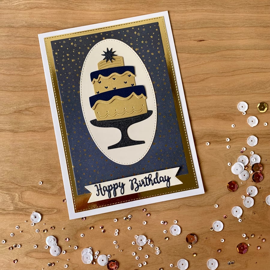 Handmade Birthday Cake Birthday Card