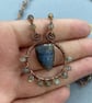 Boho Copper Wire Wrap Labradorite Necklace  - Image 3
