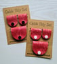 Handmade Faux Leather Cable Tidies Set of 3, Travel Tech Organizers