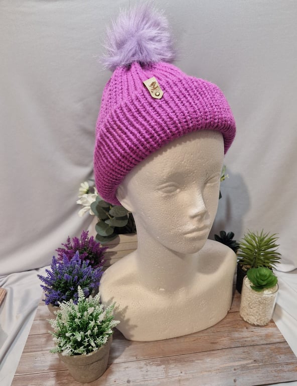Child's Knitted Pompom Hat 