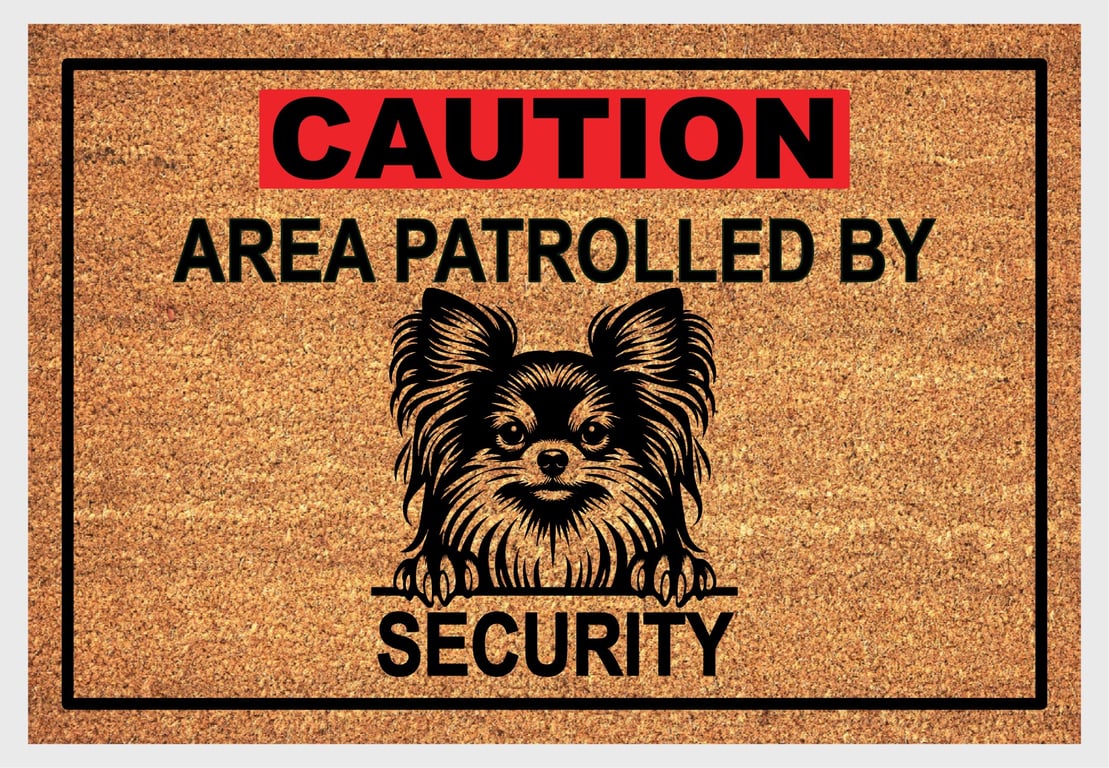 Chihuahua Security Door Mat No.3 - Chihuahua Welcome Mat - 3 Sizes