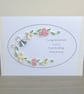 First wedding anniversary card with quilled flowers - Image 7