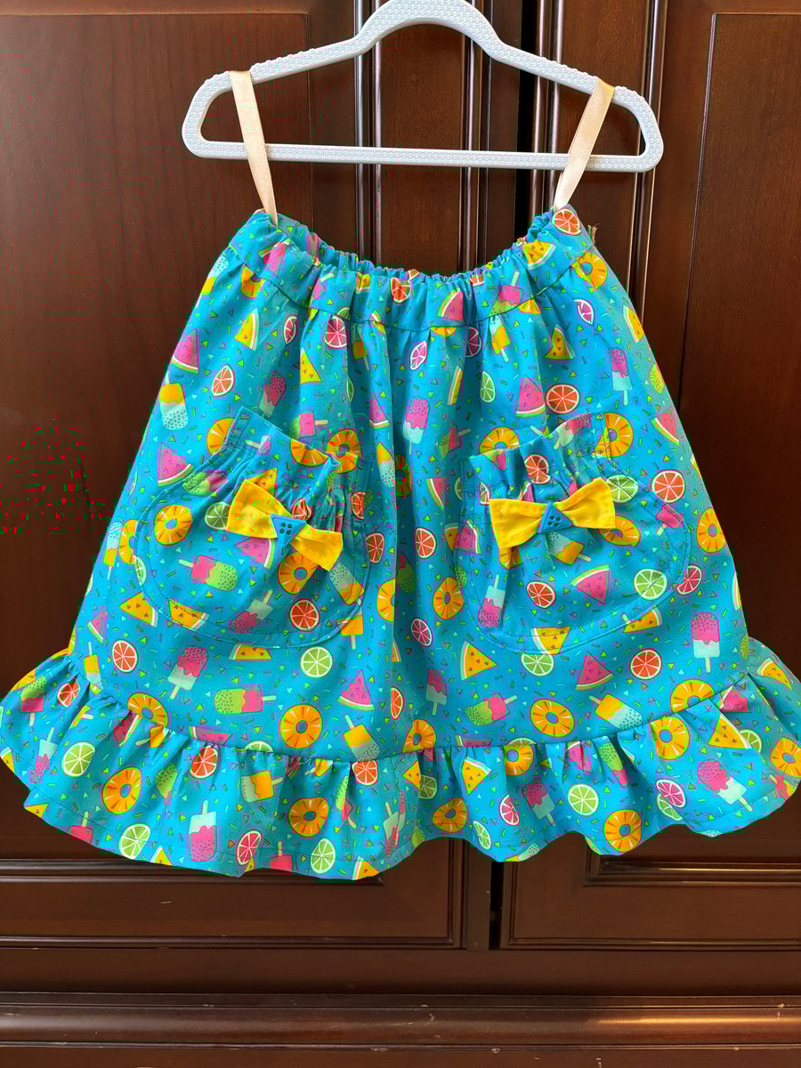 Turquoise Fruity Skirt