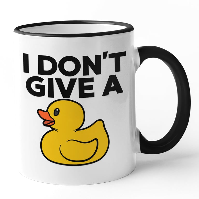 Funny Non swearing I DONT Give A DUCK  Mug funny christmas birthday mug