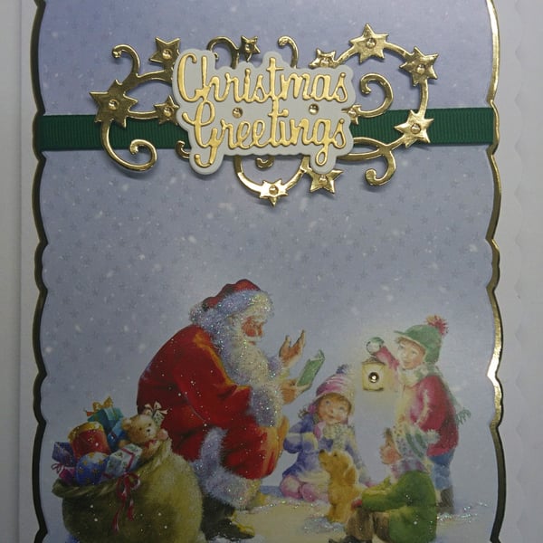 Christmas Card Storytime Story Time with Santa Christmas Greetings