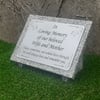 Personalised Granite Memorial Marker Gravestone Memorial Stone Slanted Grave Sto