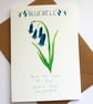 Bluebell- British wild flower card - Image 1