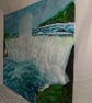 Original acrylic large waterfall painting - Image 4