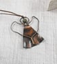 Copper Angel Decoration with African Turquoise Gemstone - Image 8
