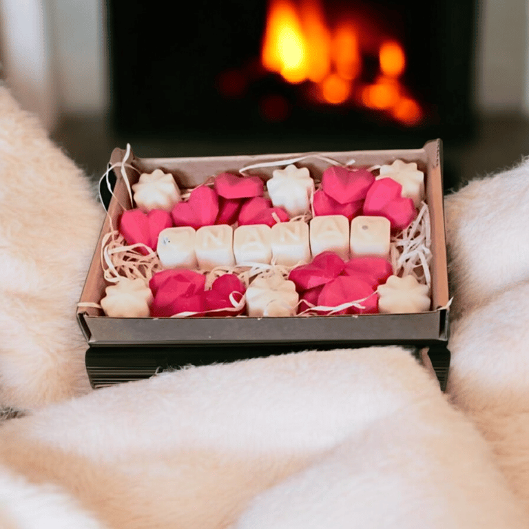 personalised Wax Melts gift in box vegan handmade upto 7 letters 