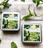 Hare Summer storage tin square buttons, stitch markers, beads, knitting, sewing - Image 3