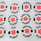 Medical alert patches - Allergy sew on patches