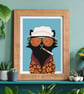 Hunter Cat Movie Wall Art Print - Perfectly Imperfect - 12x16 inches